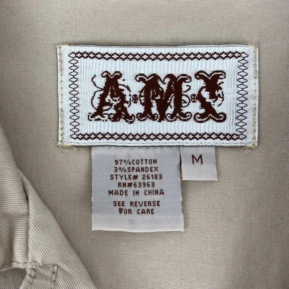 2/$25Cream tan business casual V-neck formal office trenchcoat  short jacket M - Picture 5 of 12